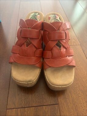 boc Orange Orange Strappy Platform Sandals